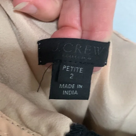 J. Crew dress lasercut one shoulder eyelet sheath dress 2p - Picture 6 of 6